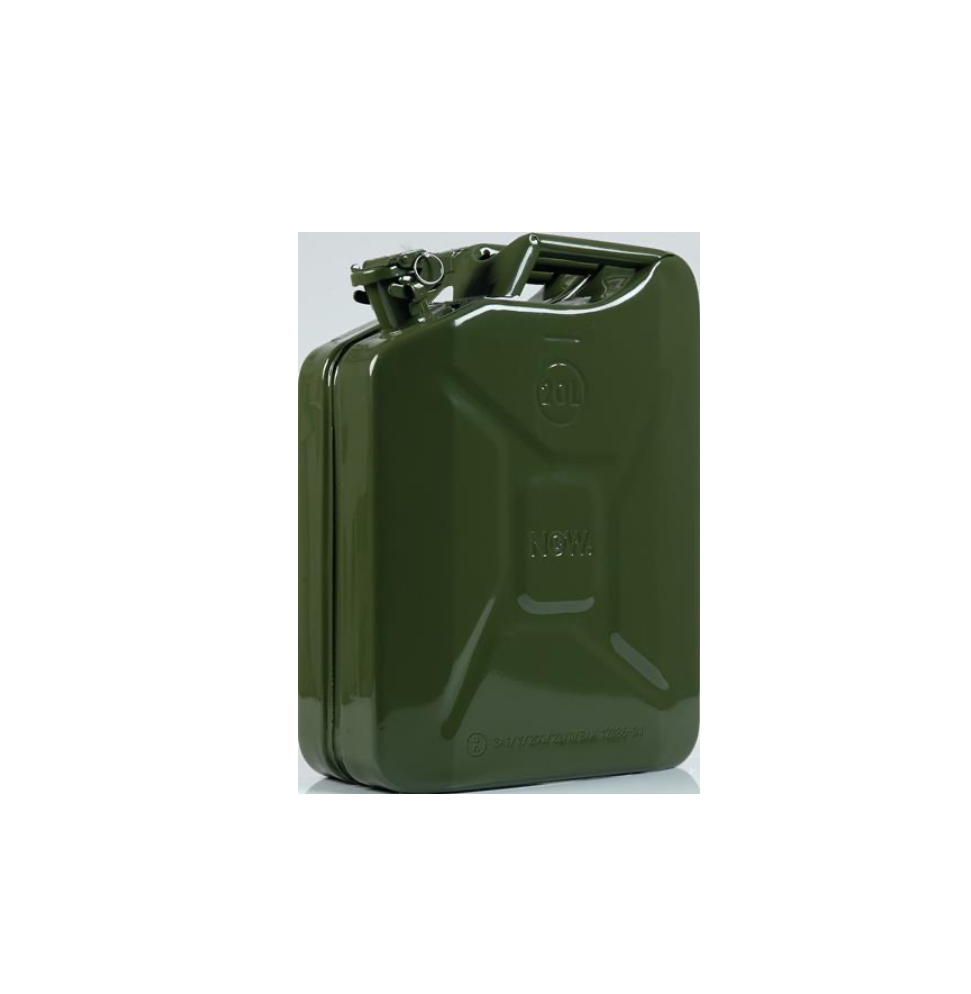 NOW Kraftstoffkanister 20l / Olivgrün / Stahlblech 8 mm